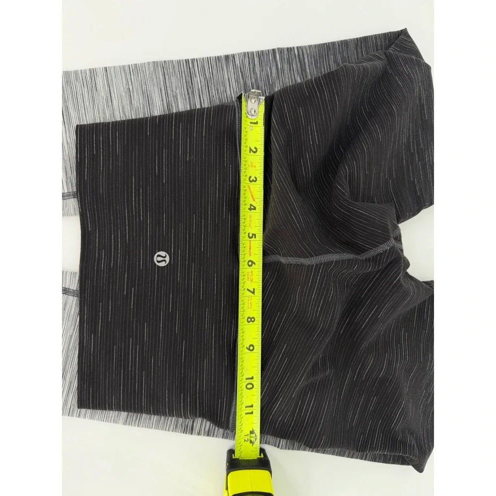 Lululemon Ombre Space Dye High Rise Leggings Black Grey Size 4 Yoga Training